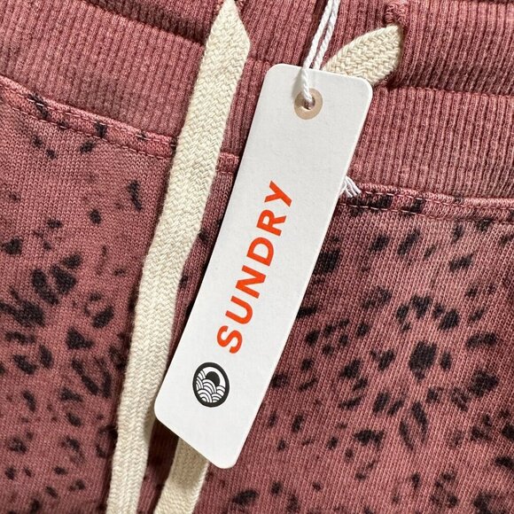 Sundry Cargo Jogger Size XS 0/2 Pink Animal Cheetah Print Pull On Drawstring NWT - Picture 4 of 8